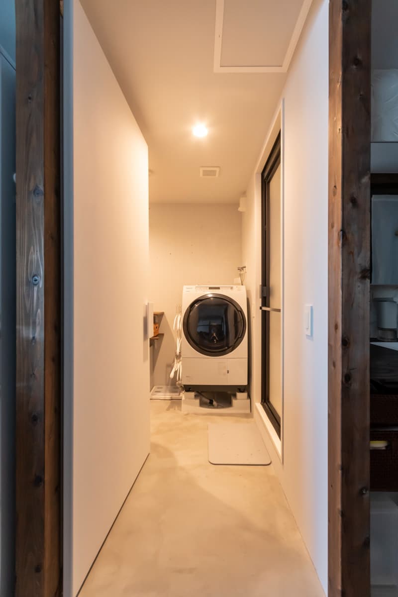 中古マンションのリノベーション後の土間が廻る住まい