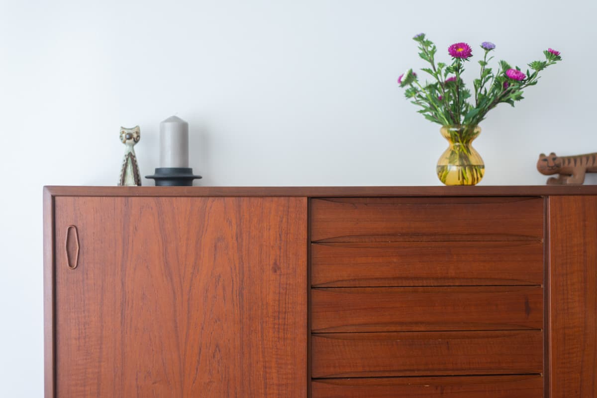 中古マンションのリノベーション後の家具美術館な家